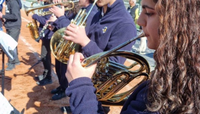 Arts Week meets Sports Day: School Band Brings the Beat to the Athletic Field!